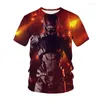 Camisetas para hombre Mass Effect 4, camiseta con estampado 3D de juego de disparos, ropa de calle para hombre y mujer, camiseta de moda con cuello redondo, camisetas de gran tamaño, Tops Harajuku