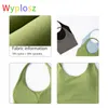 Yoga -Outfit Wypllosz Bras Women Fitness Sportswear Workout enge Laufabsorption gesammelte halb feste Becher Halfter