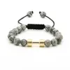 SPORT ENERGY BRACELETS INTEIROS DE 8MM GINHA JASPER STEIRA COM NOVO BRACELAS DE MACRAMAM