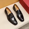 Classic Mens Fashion Loafers Designers Shoes Genuine Leather Men Business Office Work Formal Dress Shoes Brand Designer Party Wedding Flat Shoe