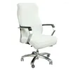 Chair Covers 1pc Waterproof Office Cover Pu Leather Computer Solid Color Seat Protector Case Home Decor