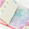 Zakładka hurtowa 594f 1set Cherry Blossoms Style A5 A6 Lose Leaf Notebook Divider Indeks Separator Diary Paper Paperner Sebliners Sch Otfge