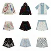 Rhude Knitted Seater Wool Shorts Man Women Jumper Short Oncoursersスポーツカジュアルユニセックストラックスーツフード付きスウェットシャツスポーツウェアスーツジョガーパンツ