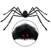 Inne imprezy imprezowe 30CM50CM75CM90CM125CM150CM200CM Black Spider Halloween Dekoracja nawiedzona House Prop wewnętrzny Outdoor Giant Decor 230821