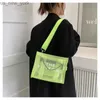 Totes Pvc Clear Duża markowa marka TOTE Designer Casual Tote Mesh torebki na ramię galaretka przezroczystą kobietę ręczną torbę dla kobiet HKD230822