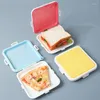 Dinware Kids Lunch Box Gezonde herbruikbare sandwichcontainers met Snap Plastic Bread Toast Worker School Huisbenodigdheden