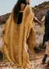 女性用水着Xuan PhD 2023かぎ針編みチュニックビキニカバーアップセクシーホローアウトミニドレス女性夏の服タッセルビーチウェアウーマン