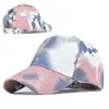 Ball Caps moda unisex mężczyźni kobiety barwione krawatem słoneczny kapelusz baseballowy Hip Hop niechlujny bawełna bawełniana letnia siatka