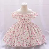 女の子のドレスベイビー1歳の誕生日パーティープリンセスドレス花の子供服