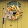 Decorative Flowers Flower Wreath Decors Easter Accessories Gifts Garden Window Wall Ornaments