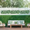 Flores decorativas Ivy Privacy Fence Artificial Expandable Screen Fácil de instalar cercas duráveis ​​para o jardim da varanda de jardim externo em ambientes externos quintal