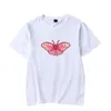 Мужские футболки для фламинго футболки Flim Flam Flam Butterfly логотип Merch Print Tee Unisex Fashion Fashion Смешное повседневное короткое рукав