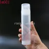 Transparent Clear Essence Pump Plastic Airless flaskor för Lotion Cream Shampo Bath Tomkosmetisk förpackning 100 st Vleso