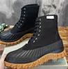 Designer boots for men Thoms Calf Leather Rubber Sole Longwing chelsea Duck Boot Brogue Browne luxury CAMEL black Lace Up footwea