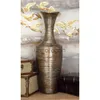 Vasos boussac 23 "piso alto vaso de bambu marrom escuro com acessórios de decoração de lacador Decoração de decoração de casa vaso de cerâmica x0821