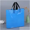 Emballage cadeau Logo personnalisé Sacs d'emballage en plastique imprimés avec poignée Sac d'emballage personnalisé pour vêtements / vêtements / cadeaux Lz0773 Drop Deliver Dhpmx