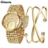 Neue Ladies Fashion Watches 18K Gold Armband Set Watch ist sehr stilvoll und schöne Showfrau Charme261r