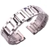 Solid 316L Edelstahl Uhrenbänder Silber 18mm 20mm 22 mm Metall Uhrenbandband Armband Armband CJ191225263g