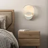 Wandlampe moderne LED -Minimalismus Schwarz weiß goldene Beleuchtung für lebende Schlafzimmer Gang Home Decortures Bett