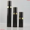 500PCS 15ml 30ml 50ml Black airless pump sprays vacuum plastic bottle lotion Refillable Bottles Container for cosmeticgoods Nwiwp