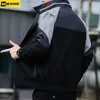 남자 재킷 스프링 폭격기 재킷 남자 패션 의류 얇은 가벼운 캐주얼 스탠드 칼라 칼라 슬림 한 야구 코트 230822