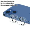 3D Clear Glass Camera obiektyw HD odporne na zarysowanie tylnego telefonu z okrągłym okrągiem dla iPhone'a 15 14 13 12 11 Pro Max