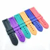 Strap di elastico in silicone di alta qualità 24 mm per Pam Pam111 Wirstwatch con aletta fibbia da 22 mm di dimensioni307