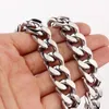 リンクブレスレットPulsera Hombreステンレススチールブレスレット男性用スチームパンクヒップホップCuba Think Chain Bijoux