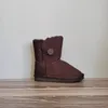 Designer stövlar lyxiga kvinnor snö mini fotled kort anka läder vinter plattform stövlar maroon grå svart vita kvinnor flickor stövlar storlek 36-41