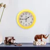 Horloges murales 9 pouces horloge salon décor suspendu bureau rond en plastique
