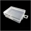 Storage Boxes Bins Clear Lidded Small Plastic Box For Trifles Parts Tools Jewelry Display Screw Case Beads Container Ct0338 Drop Del Dhxov