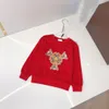 Çocuk Tasarımcı Sweater Çocuk Sweaters Bebek Giysileri Kızlar Erkek Sokak Giyim Gevşek Mektup Sıcak Uzun Kollu Giysiler Fasion Tasarım Bahar Sonbahar Kış