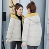 Doudoune femme belle veste d'hiver femmes manteau Parkas vêtements d'extérieur ample court à capuche pardessus décontracté chaud coton rembourré Parka femme vestes