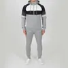 Tracksuits voor heren sportpak herfst en winter casual trui 2023 lange mouwen fleece tweedelige set met capuchon