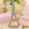 Party Favor Cadeau La Tour Eiffel Tour Chrome Canette de bière Ouvre-bouteille Lz0045 Drop Livraison Maison Jardin Fournitures de fête Événement Dhhzo