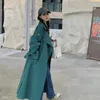 Trenchs de Femmes 2023 Printemps Simple Bouton Style Coréen Long Manteau Pour Femmes Élégant Mode Lâche Casual Base Coupe-Vent Veste 2111
