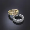 Bagues de cluster à la main Pave Square Radiant Cut Diamond Band Bague de luxe 14K Gold Engagement Cocktail Mariage pour femmes Hommes Bijoux206k