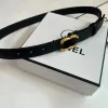 Cinturón de diseño de mujer clásica Cinturón de moda de 2.5 cm de ancho 6 colores sin caja con camisa de vestir