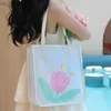 Totes Summer High Beauty Travel Portable Swimming Transparent PVC Jelly Beach Bag Large Capacity Shoulder Bag Girls Shopping Bag HKD230822