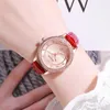 Нарученные часы роскошные бриллиантовые Quartz Watch Женщины модные кожаные ремни наручные часы Montre Femme Relogio Drop Gifts