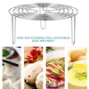 Double Boilers Rack Steamer Steaming Steam Stand Cooking Trivet Round Pot Steel Cooling Egg Stainless Baking Pressure Basket Cooker Canning