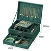 New Jewelry Box Organizer Doublelayer Storage Earring Ring Case Large Capacity Premium Display Holder with Lock 230814