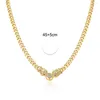 Pendant Necklaces Fashion Gold Color Cuba Chain Leopard Head Necklace For Women Men Luxury Cubic Zirconia Jewelry Female Accessories