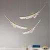 Pendant Lamps 2023 Design Bird Leaf Leaves Natural Asia Chinese Style Thailand Restaurant El Project Chandelier LED Lamp