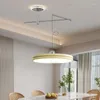 Lustres Salle À Manger Île LED Lustre Moderne Soucoupe Amovible Éclairage Luminaires Suspendus Pour Restaurant Bar Bureau Maison Déco Ronde