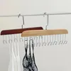 Hangers houten beha clip kleding droogrek ruimte reddend sjaal stropdassen organisator stevige duurzame handdoekopslag