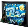 Blocks Compatible 21333 Vincent Van Gogh The Starry Night Building Art Painting Bricks Moc Ideas Home Decorae Education Toy Gift 230821