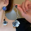 Choker Trendy Sparkle Rose Flower Heart Oregelbundet för kvinnor Elegant Charm Aesthetics Luxury Halsband Vintage Fashion Jewelry