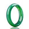 Bangle Genuine Natural Green Jade Bracelet Charm Jewellery Fashion Accessories Hand-carved Lucky Amulet Gifts For Women And Men