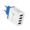 البيع الساخن 3.1A شاحن الهاتف المحمول 4 منفذ USB Adapter Adapter Travel USB Wall Charger for iPhone و Android